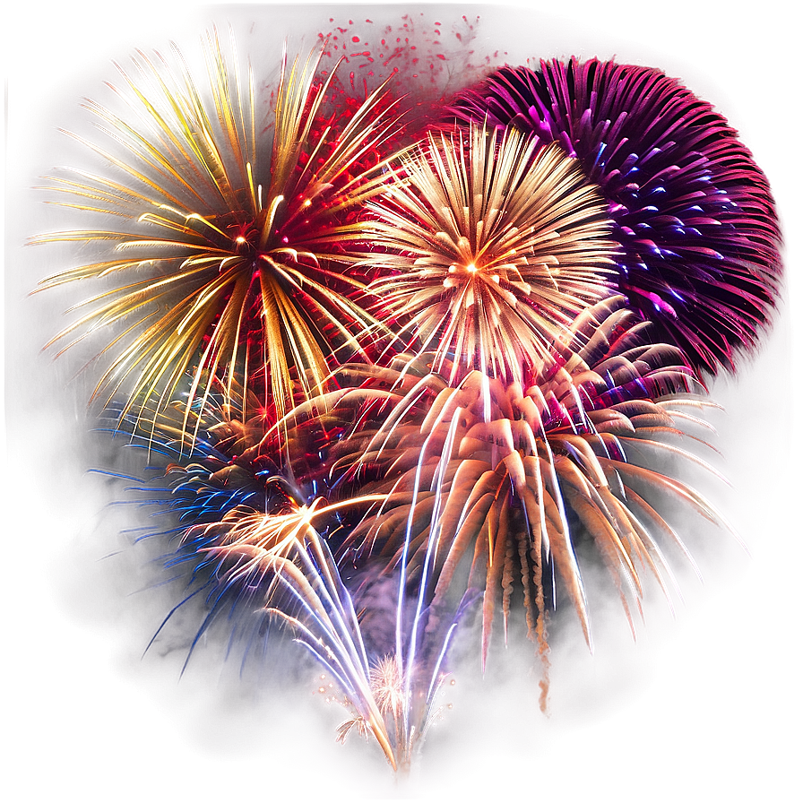 Spectacular Celebration Fireworks Show PNG 05232024 PNG with transparent background