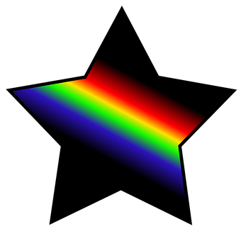 Spectrum Warp Abstract PNG with transparent background