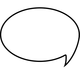 Speech Balloon Icon Black Background