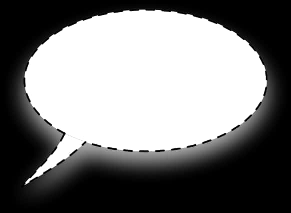 Speech Bubble Black Background