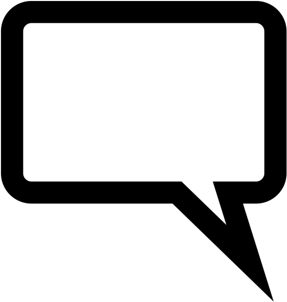 Speech Bubble Icon Black 566x597 PNG image with a transparent background, free high-resolution download
