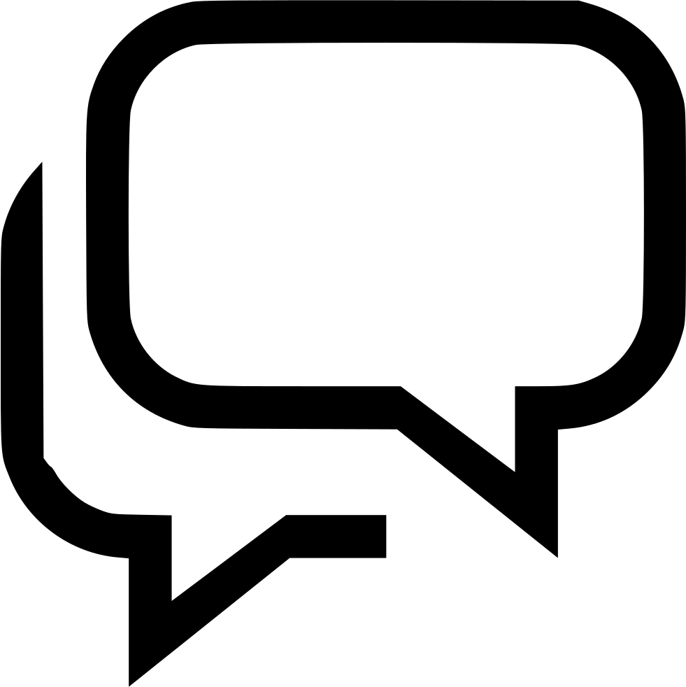 Speech Bubble Icon Black