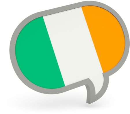 Speech Bubble Icon - Speech Bubble Ireland Flag, HD Png Download PNG with transparent background