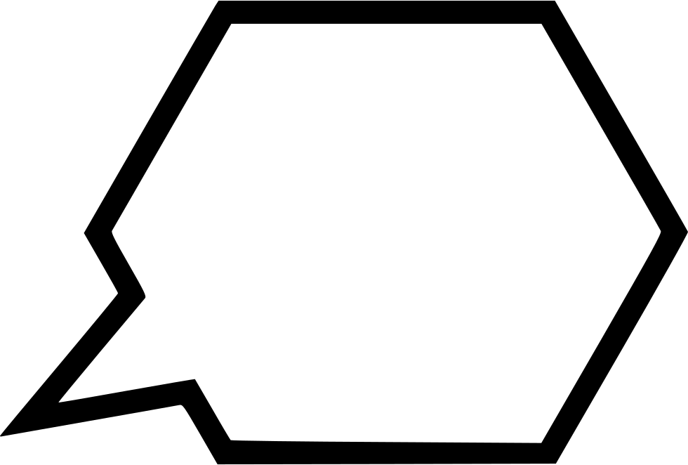 Speech Bubble Outline Graphic 980x662 PNG image with a transparent background, free high-resolution download