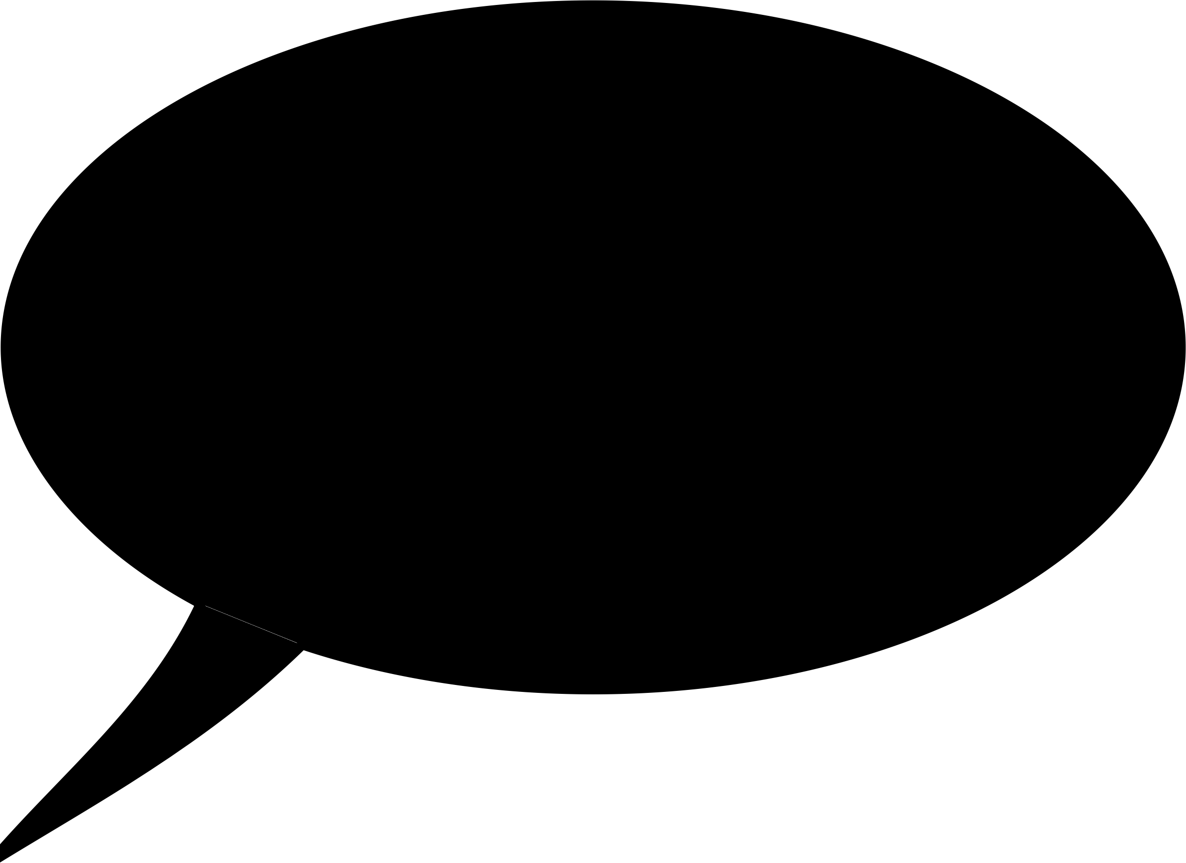 Speech Bubble, Black, No Shadow Clip Arts - Black Comment Bubble, HD Png Download PNG with transparent background
