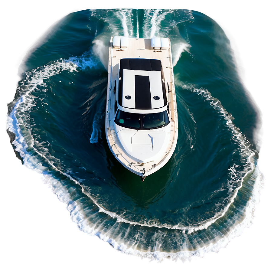 Speed Boat Aerial View Png Hgu