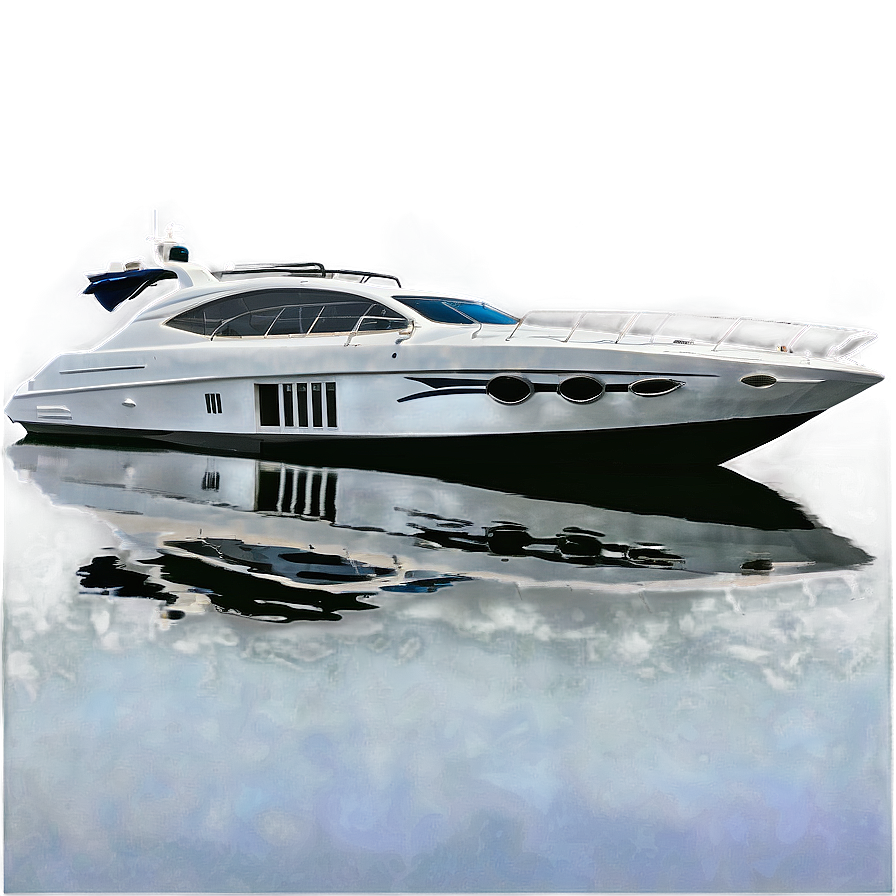 Speed Boat Reflection Png Qad62