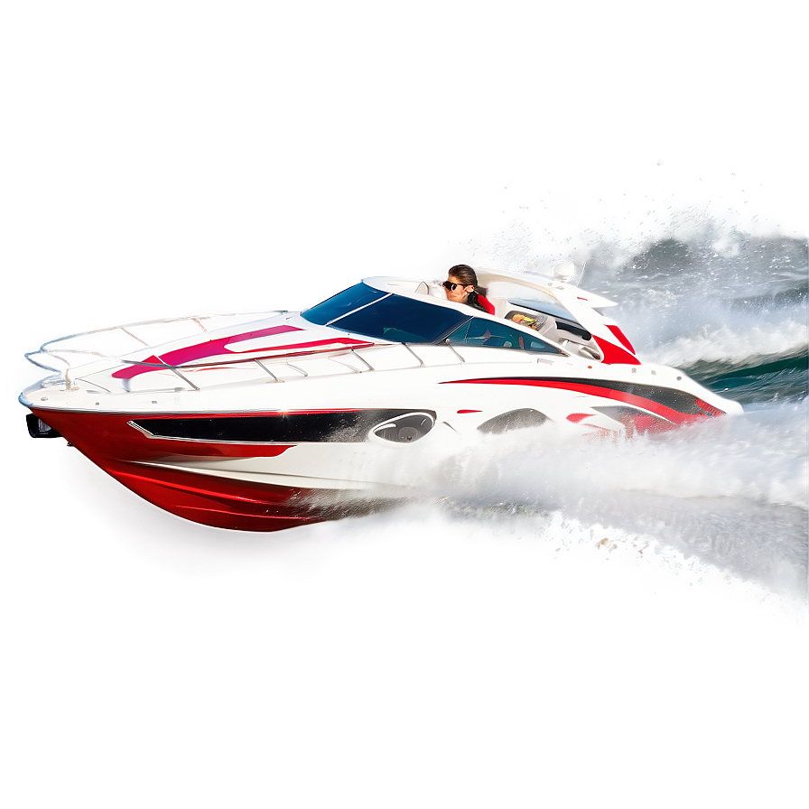 Speed Boat Wake Png 06282024