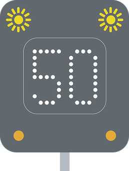 Speed Limit50 Sign Illustration