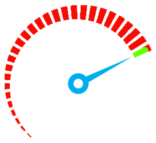 Speedometer Graphic Indicator PNG with transparent background