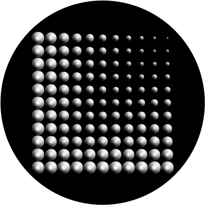Spherical gradient illusion PNG image with a transparent background, free high-resolution download