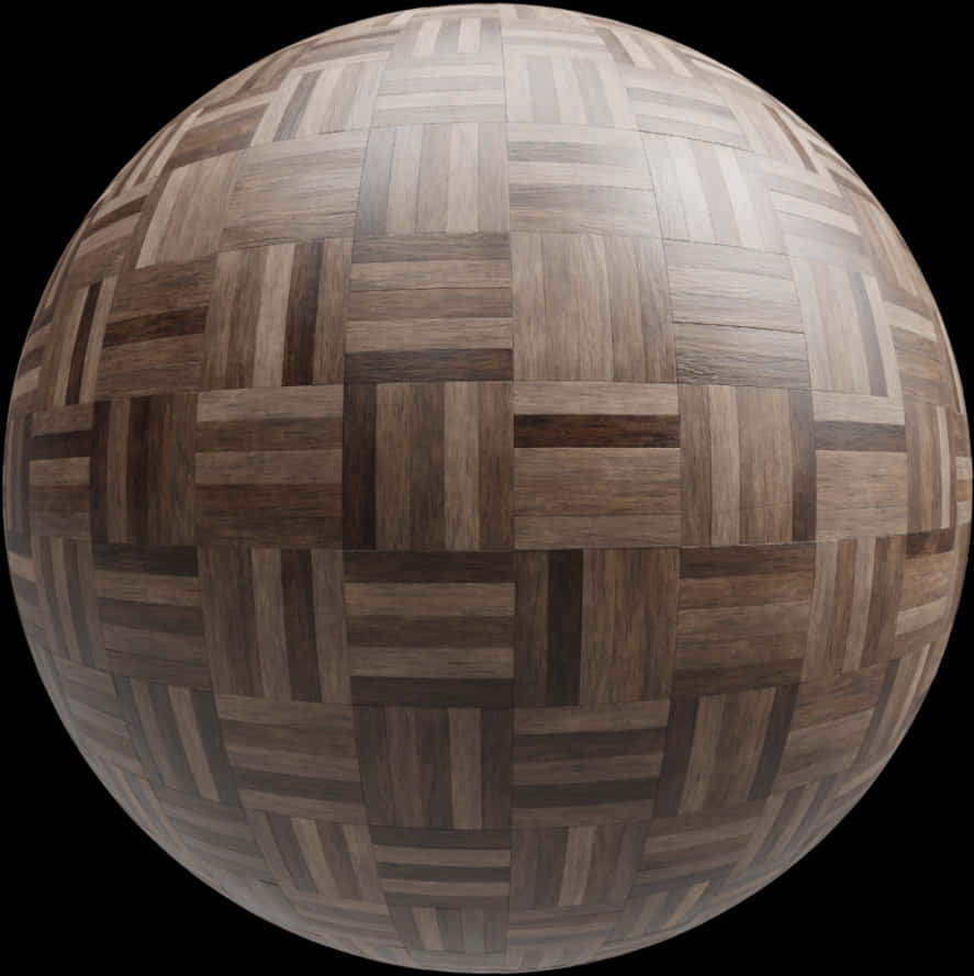 Spherical Wood Floor Pattern