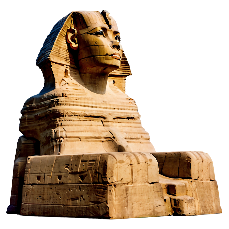 Sphinx Of Giza Closeup Png 26