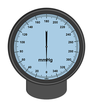 Sphygmomanometer Dial Reading PNG with transparent background