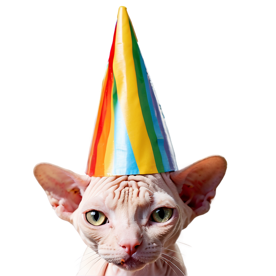 Sphynx Cat Birthday Party Hat Png Uxq44