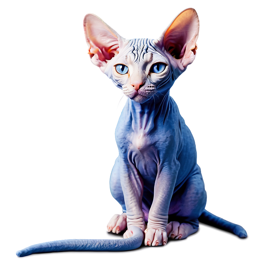 Sphynx Cat In Snowy Winter Wonderland Png 06292024