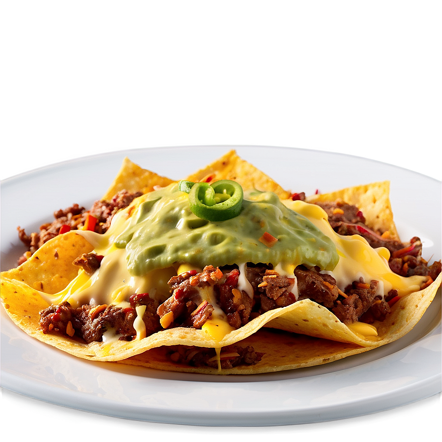 Spicy Beef Nachos Delight Png 06122024