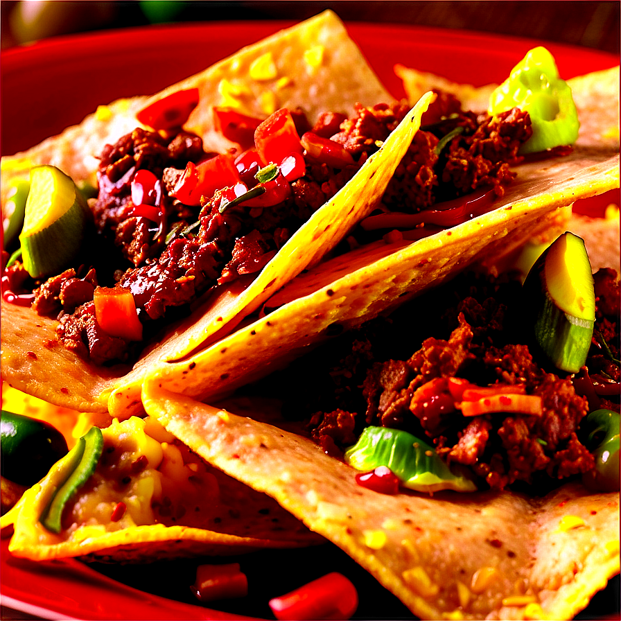 Spicy Beef Nachos Delight PNG 98 PNG with transparent background