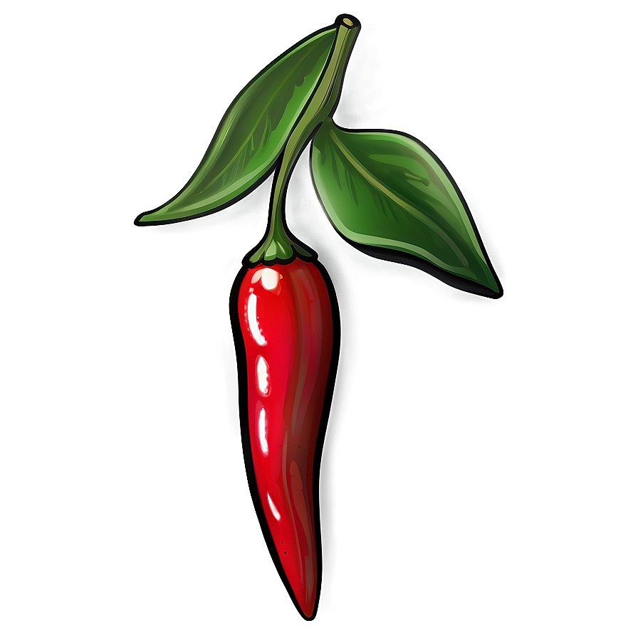 Spicy Chili Pepper Illustration Png 24