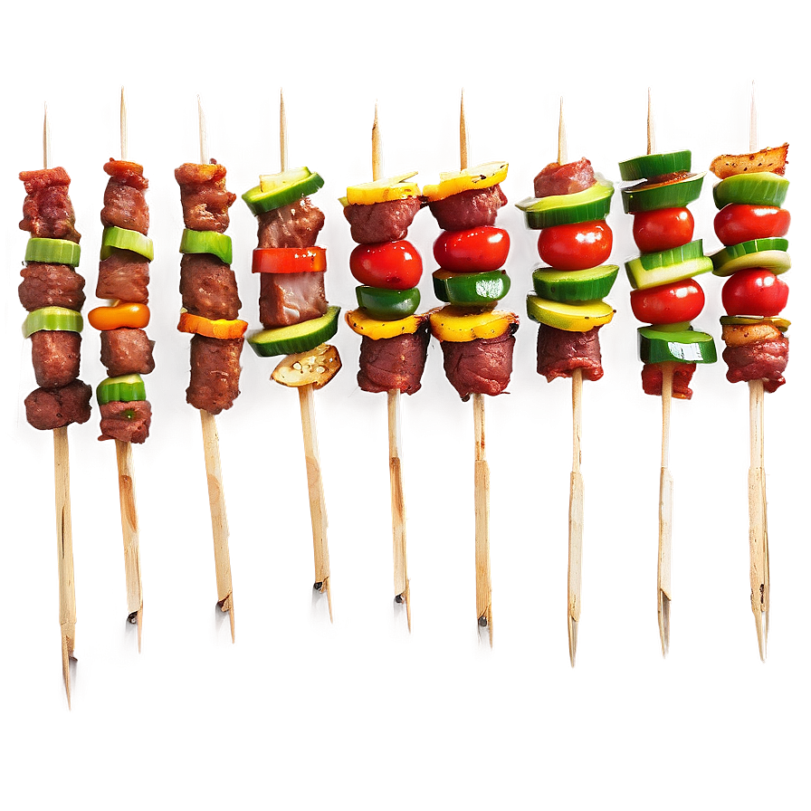 Spicy Meat Skewers Png Frf