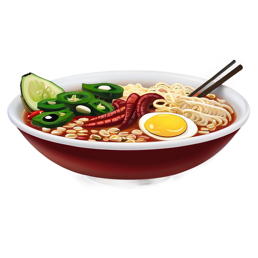 Spicy Ramen Bowl Png Qgv38