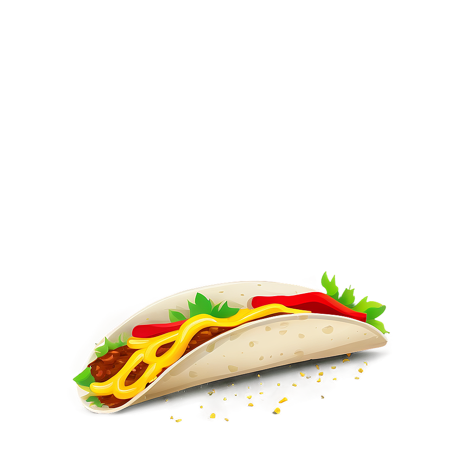 Spicy Taco Clipart Png Dfb80