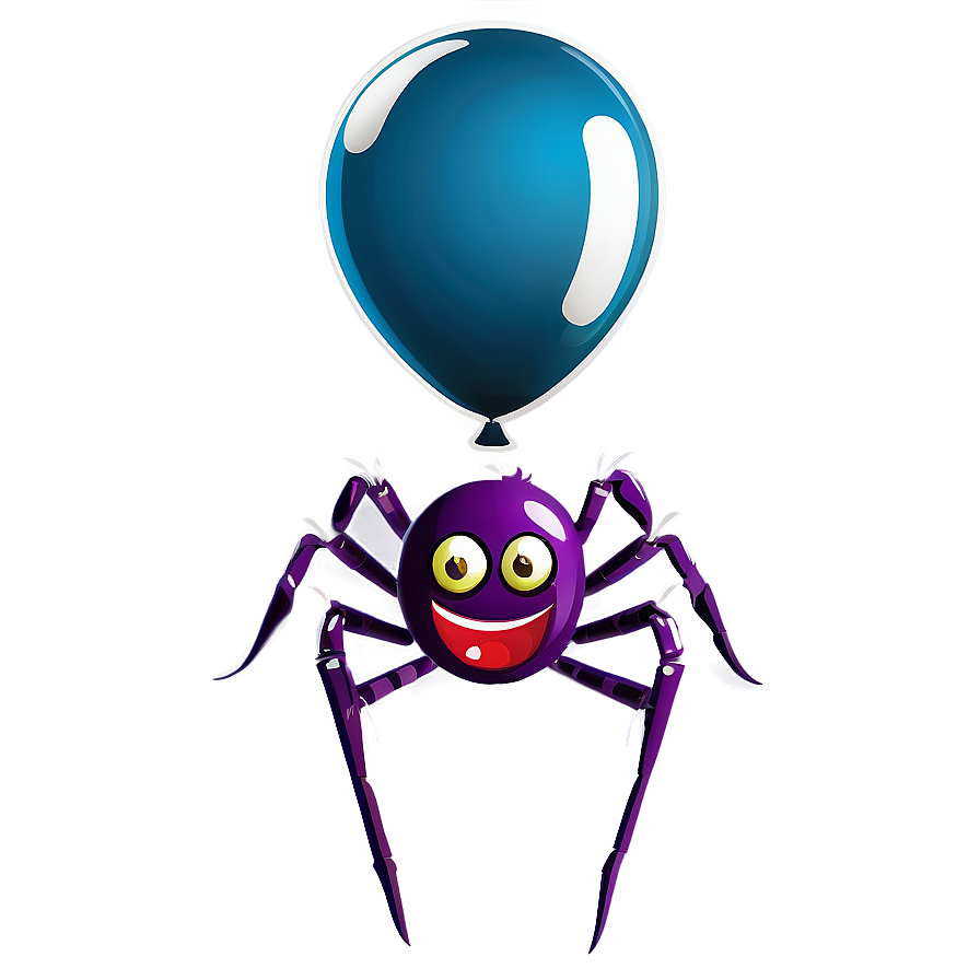 Spider Cartoon With Balloon Png 51