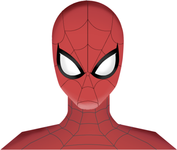 Spider Man Cartoon Portrait