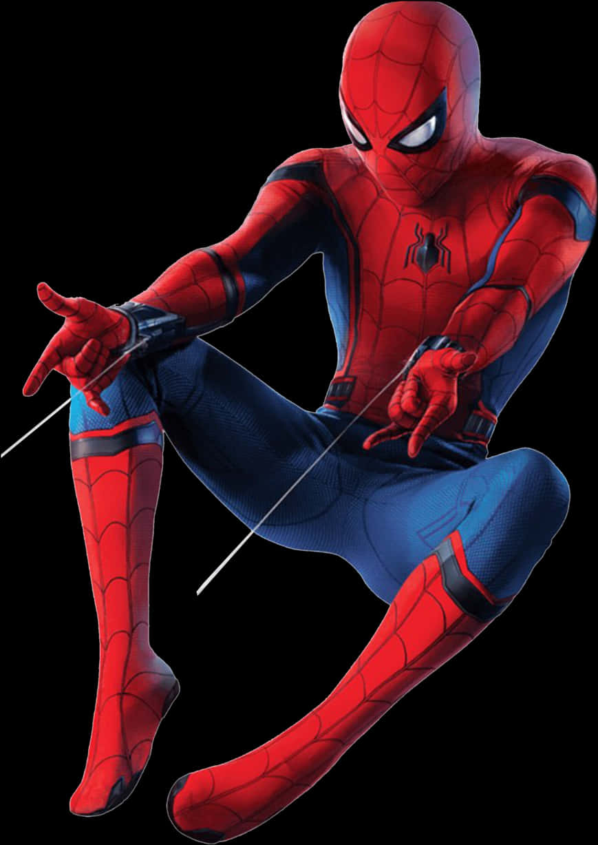 Spiderman Action Pose Clipart