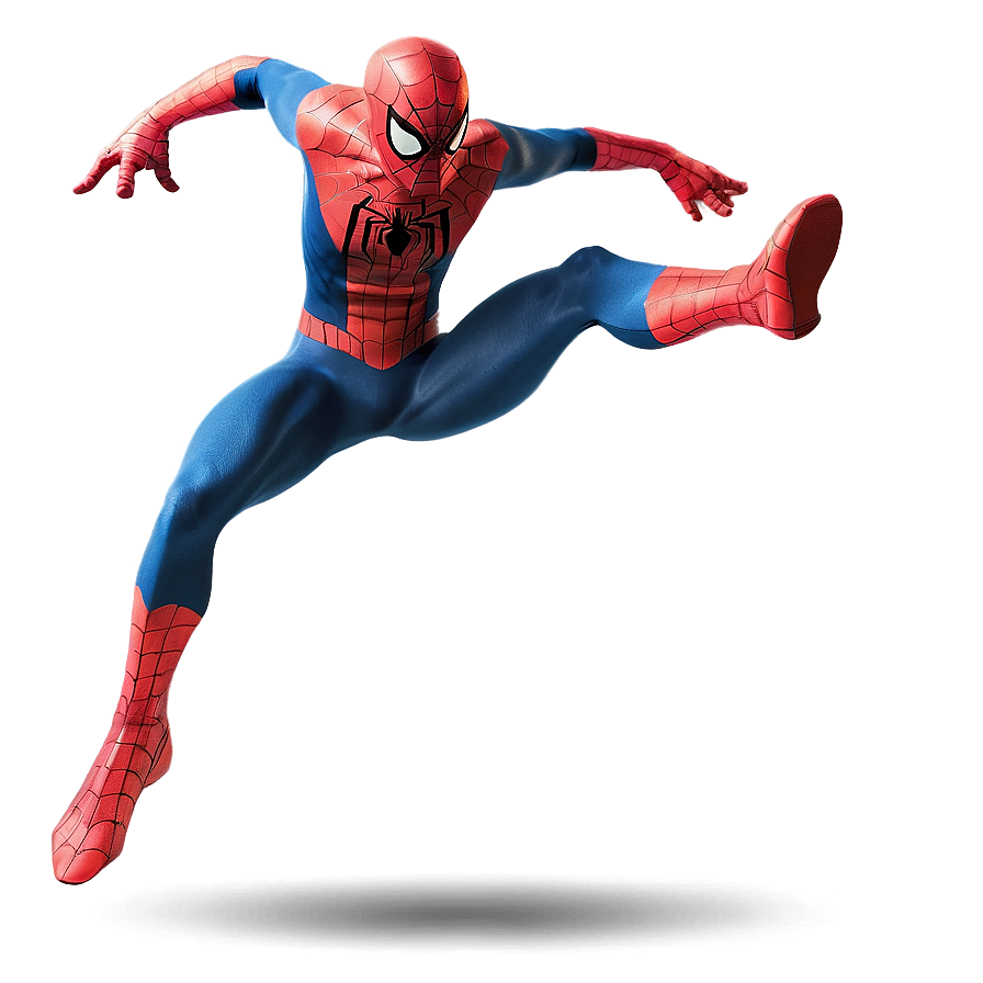 Spiderman Action Pose Transparent PNG 05262024 PNG image with a transparent background, free high-resolution download