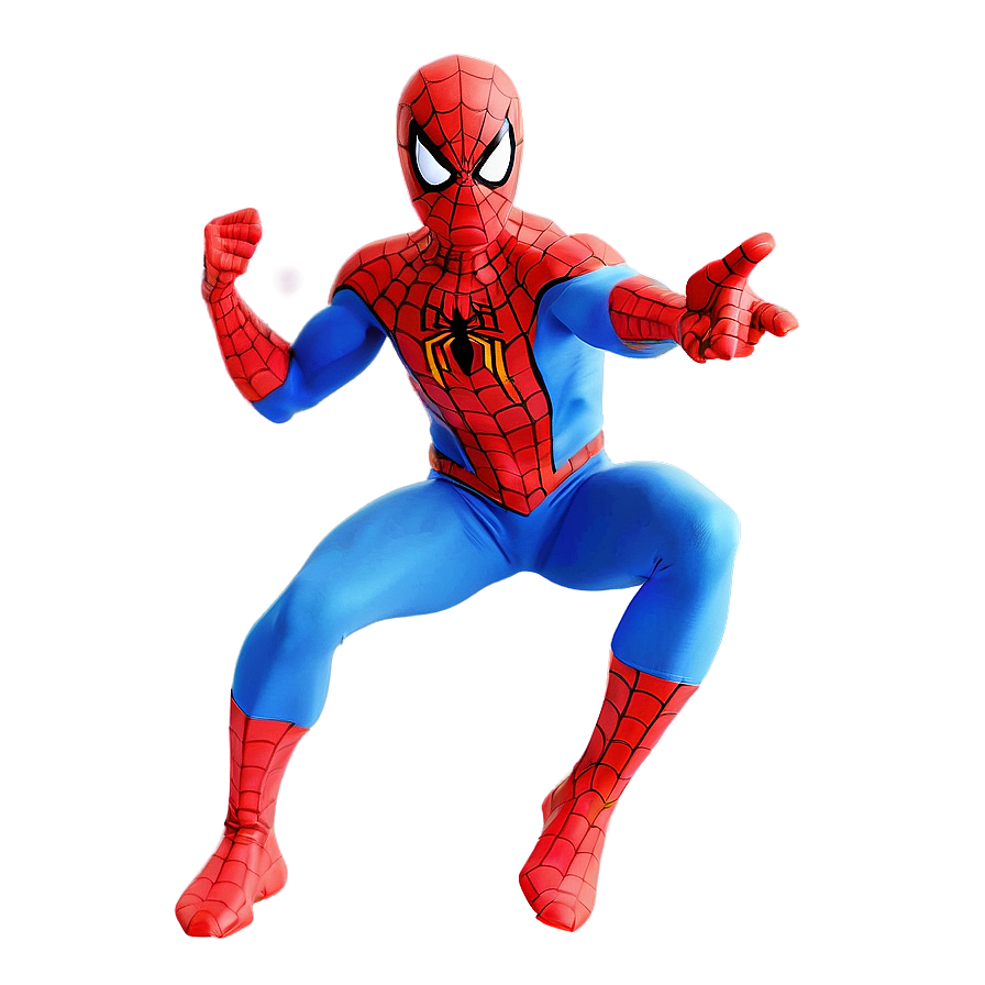 Spiderman Action Pose Transparent PNG 98 PNG image with a transparent background, free high-resolution download