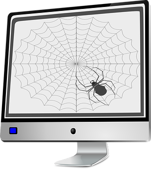 Spideron Computer Screen PNG with transparent background
