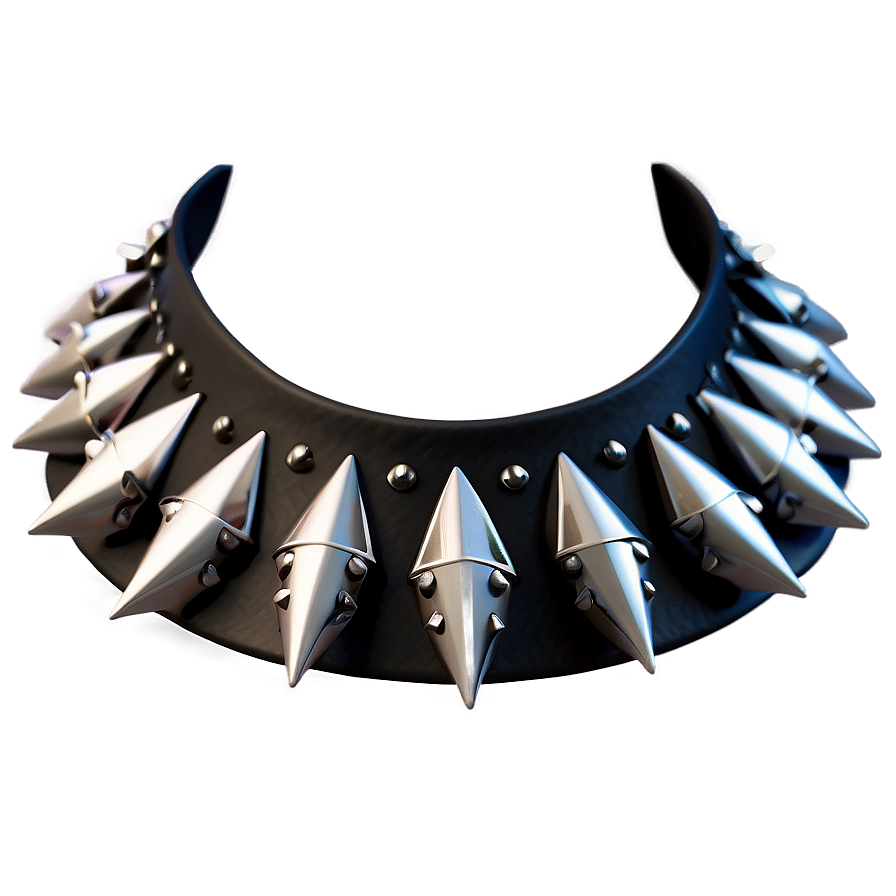 Spiked Choker For Punk Outfits Png 06282024