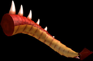 Spiky Dragon Tail3 D Render