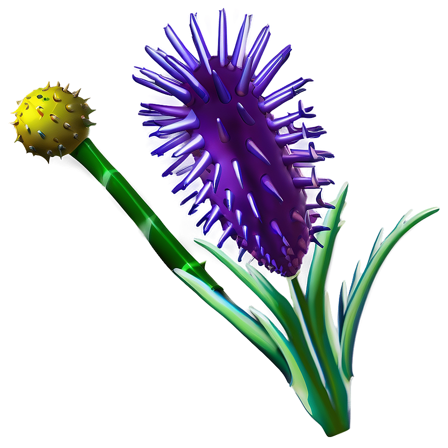 Spiky Flower Bloom Png Pge77