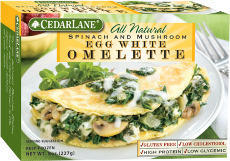 Spinach And Mushroom Egg White Omelette, HD Png Download PNG with transparent background