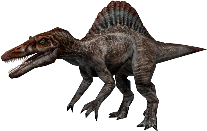 Spinosaurus Model Jurassic Park PNG with transparent background