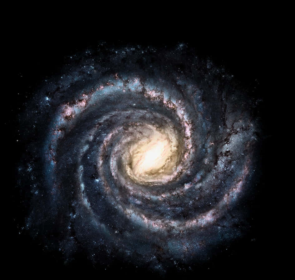 Spiral Galaxy Cosmic Beauty PNG with transparent background