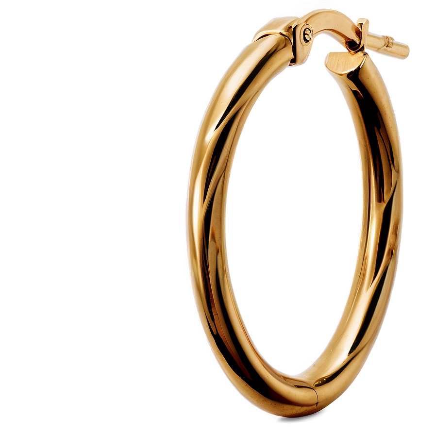 Spiral Hoop Earring Png 06132024