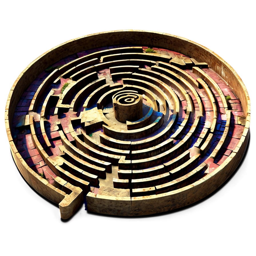 Spiral Labyrinth Maze Png 05232024