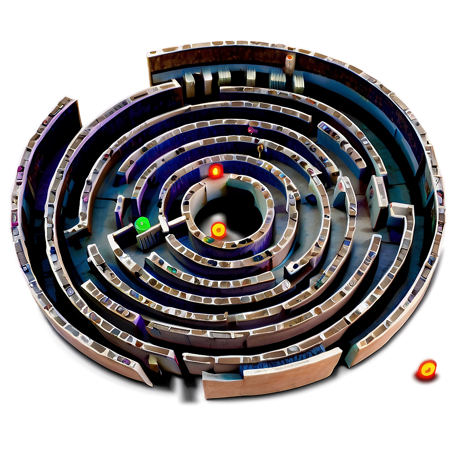 Spiral Labyrinth Maze Png 1