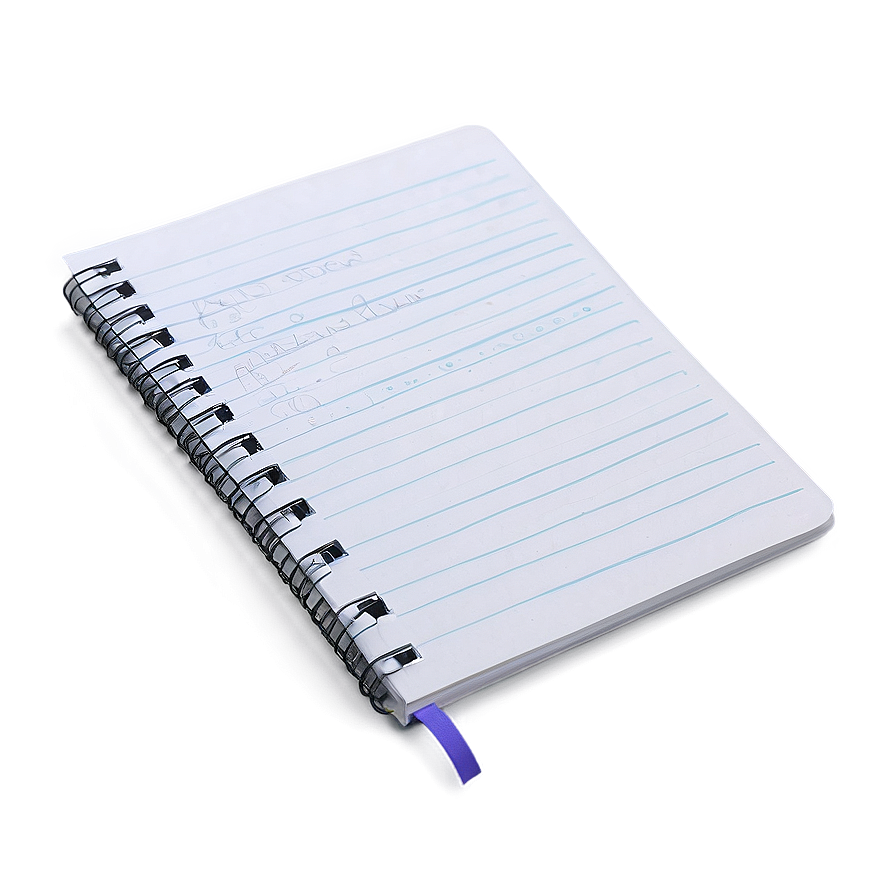 Spiral Notebook With Pockets Png 06132024