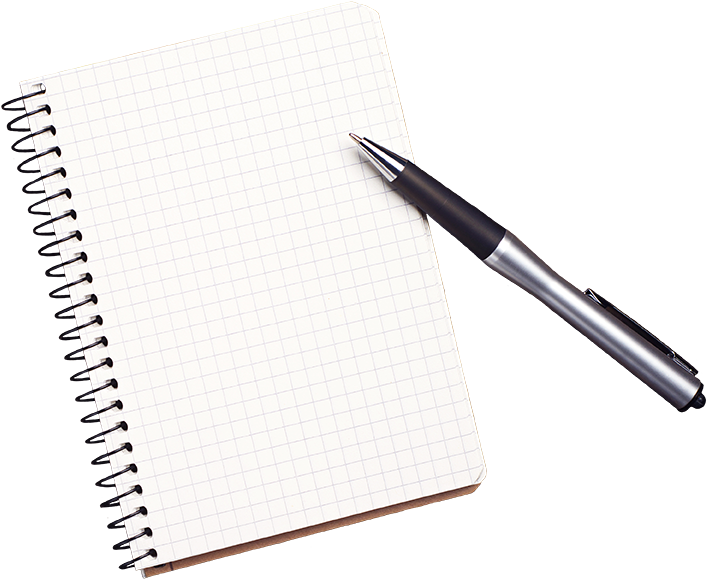 Notebook Transparent Pen - Notebook With Pen Png, Png Download PNG with transparent background
