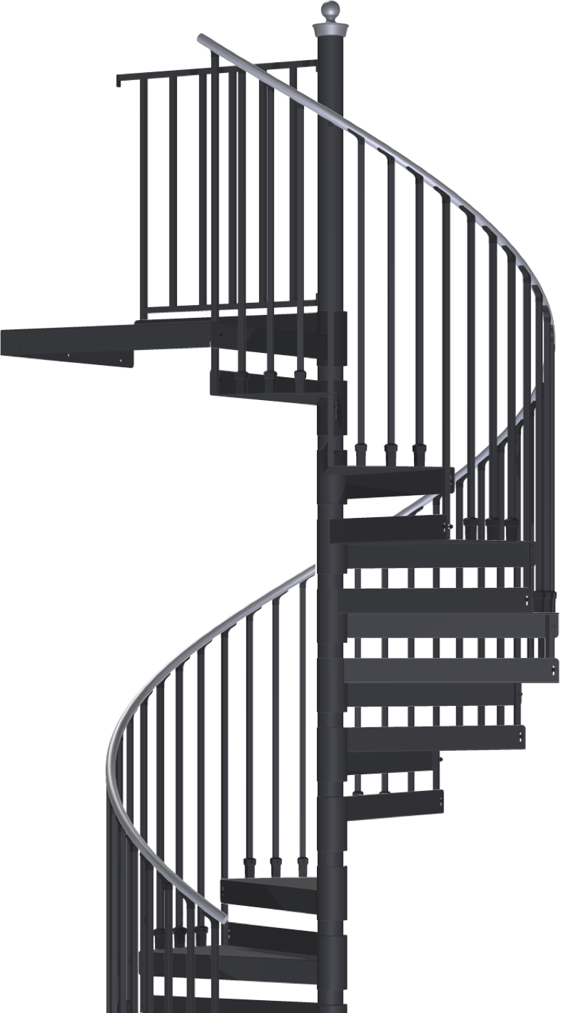 Transparent Stairs Png - Metal Spiral Staircase Outdoor, Png Download PNG image with a transparent background, free high-resolution download