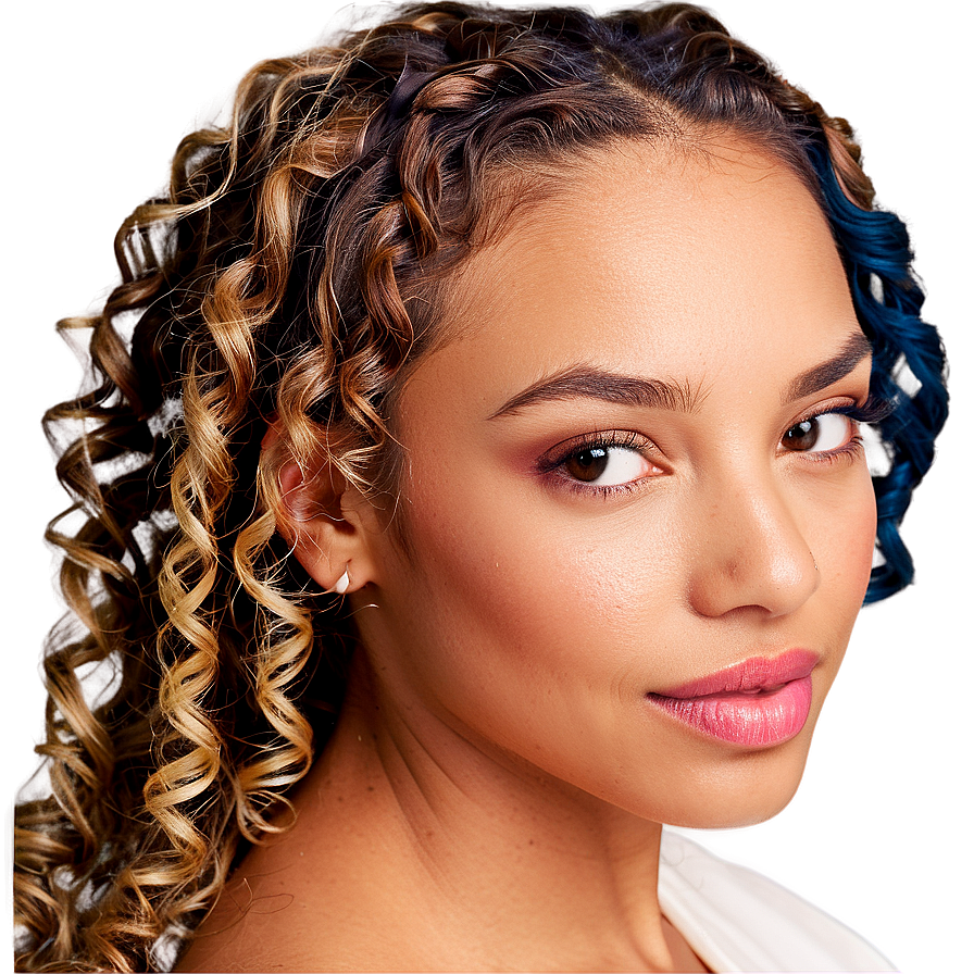 Spiraled Curly Hair Locks Png Xpf