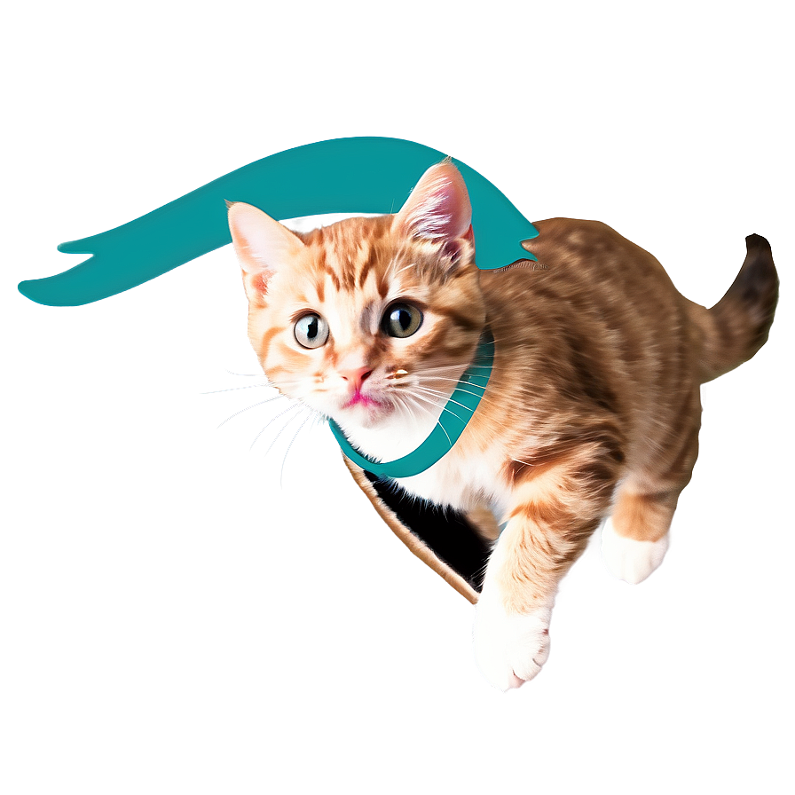 Spirited Kitten Leap Png Qoj