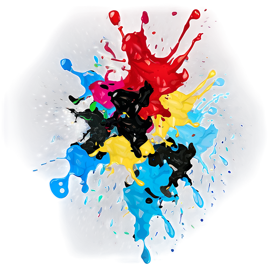 Splash Effect Paint Splatter Png Sxa