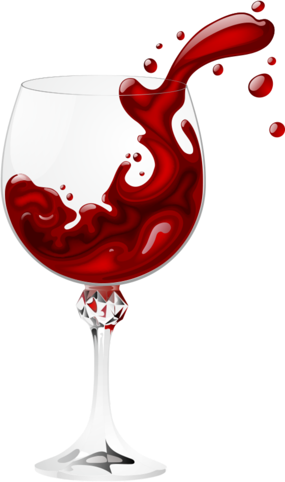 Splashing Red Wine Glass