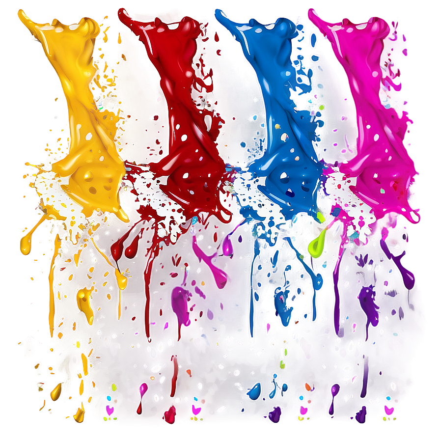 Splatter Paint Party Design Png Lim47