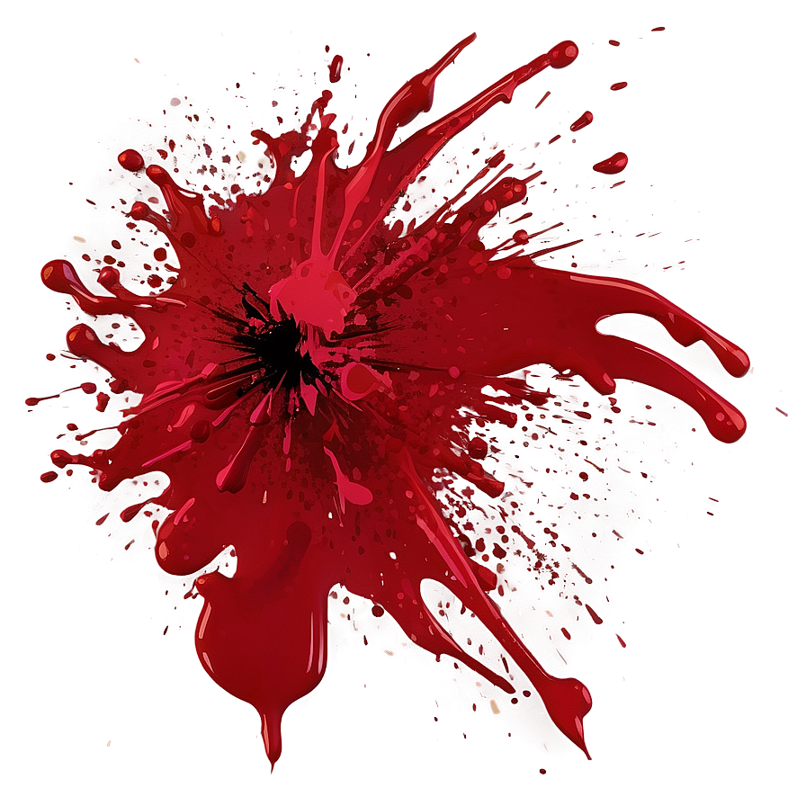 Splattered Red Ink Png Ooc81